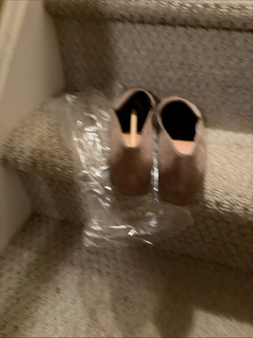 Cole Haan Taupe Suede Pointed-Toe Slip-On Loafers